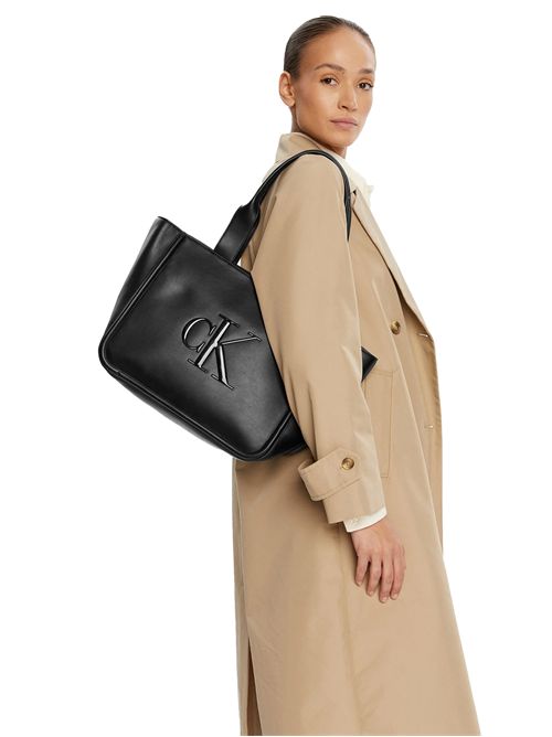 CALVIN KLEIN embossed monogram logo bag CALVIN KLEIN | LV04F3218GUB1